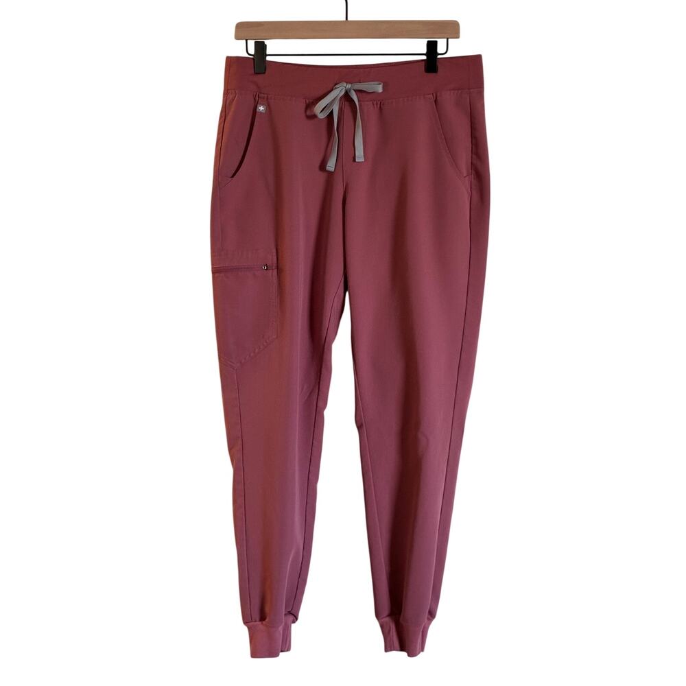 FIGS Women's Zamora Jogger Scrub Bottom Pants in Mauve, Size M